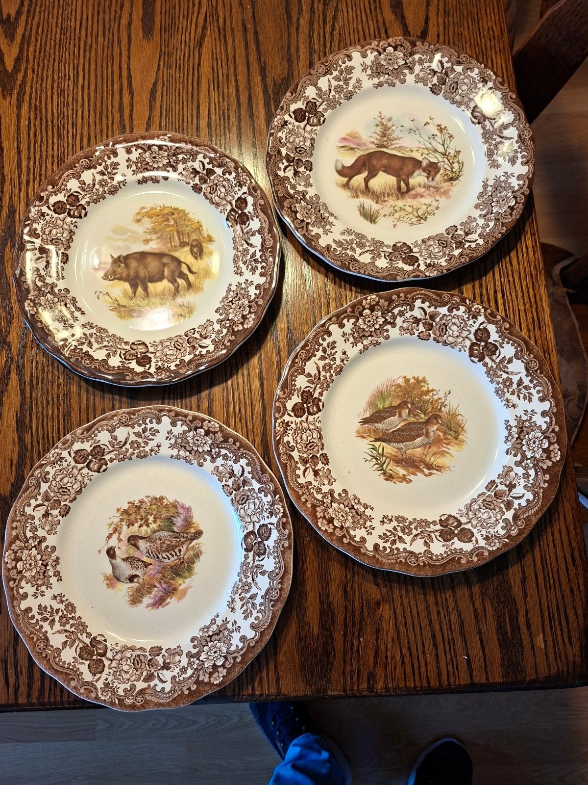 Set van 4 Palissy Game Series borden - Royal Worcester, Ophalen