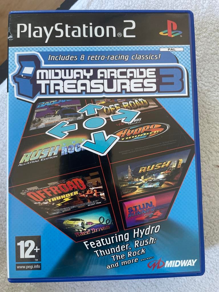 Midway Arcade Treasures 3 - PlayStation 2 (PS2), Gebruikt, 1 speler, Racen en Vliegen, Ophalen of Verzenden
