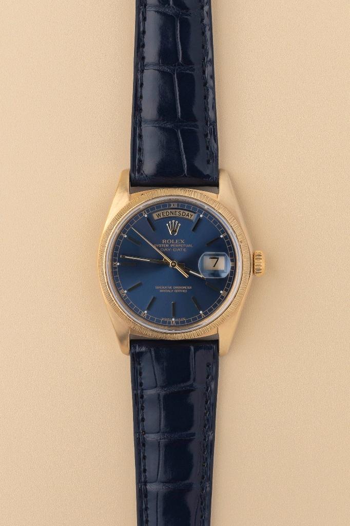 Rolex Day-Date 18078 Bark, Ophalen, Leer, Rolex, Polshorloge