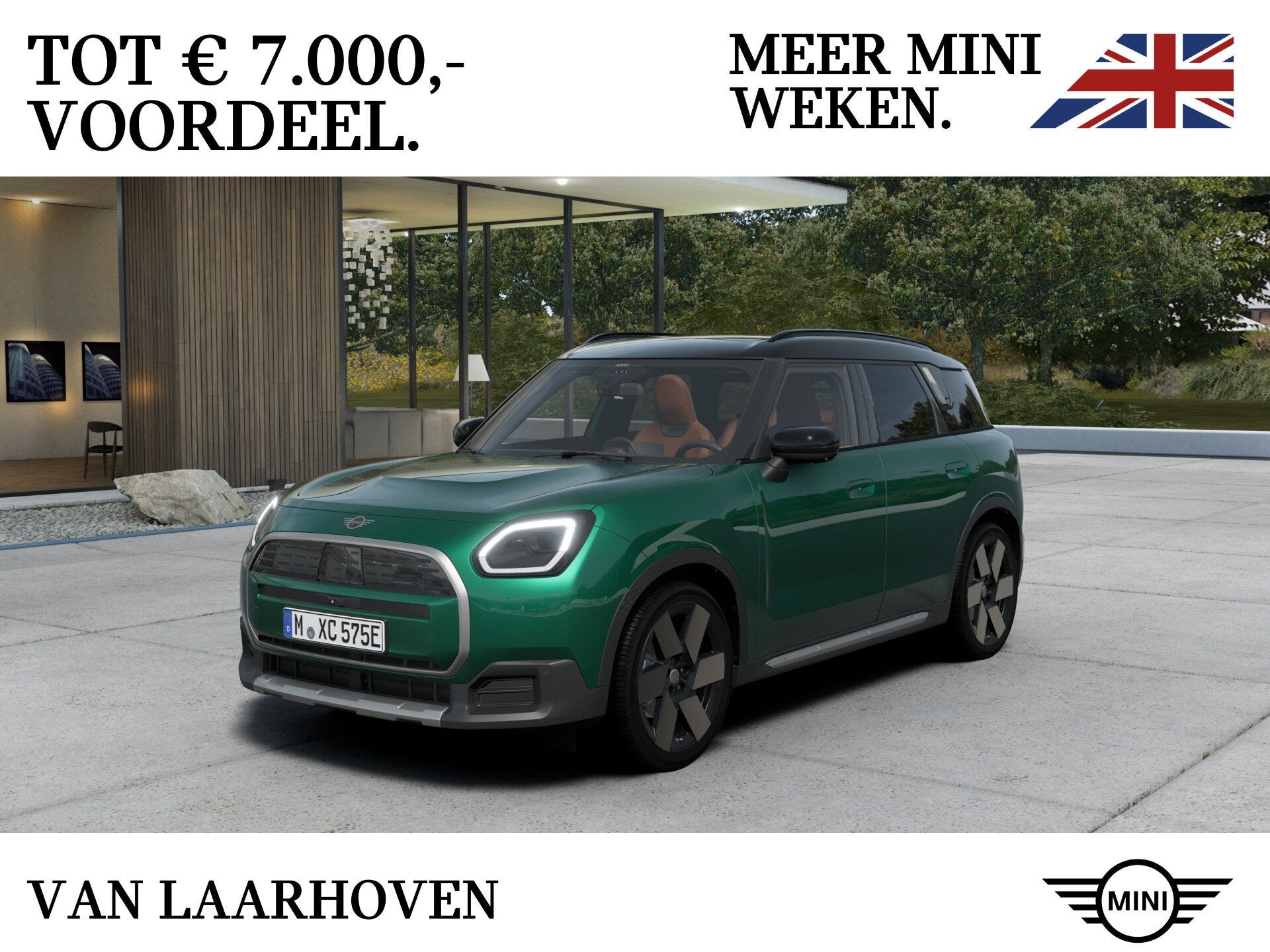 MINI Countryman E / Favoured / Pakket L / 20" Windmill Spoke, Auto's, Dealer onderhouden, Countryman, Leder, Nieuw