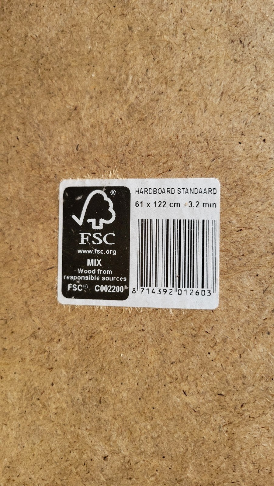 22 stuks Hardboard platen, nieuw en ongebruikt, Doe-het-zelf en Verbouw, Ophalen, Minder dan 25 mm, Nieuw, Plank