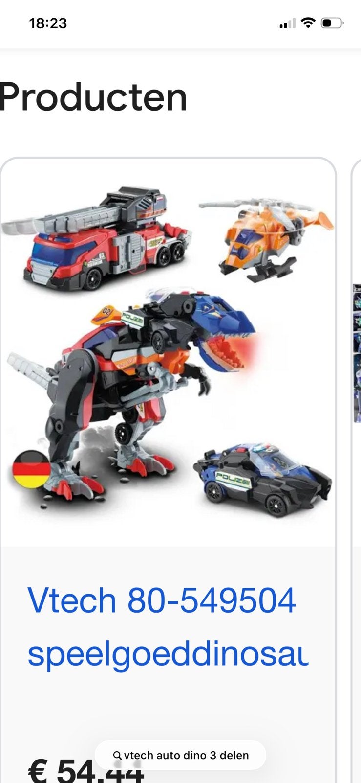 Vtech dino 3 in 1, Ophalen, Zo goed als nieuw