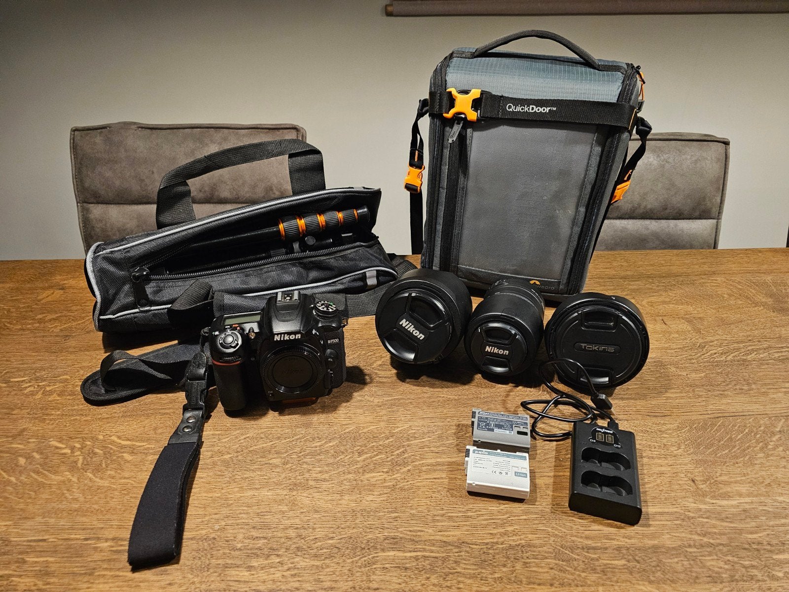 Nikon D7500 complete set + 3 lenzen | 21.826 clicks | zeer n, Ophalen, Zo goed als nieuw, Nikon