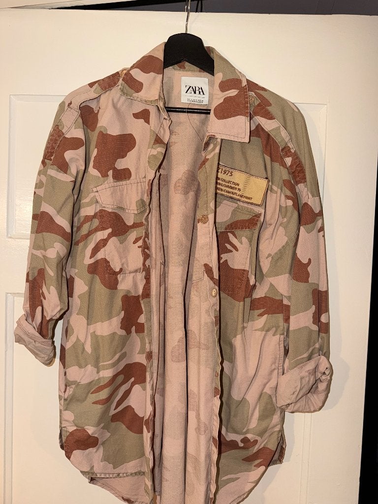Camo blouse, Kleding | Dames, Blouses en Tunieken, Maat 38/40 (M), Ophalen of Verzenden, Zo goed als nieuw, Zara