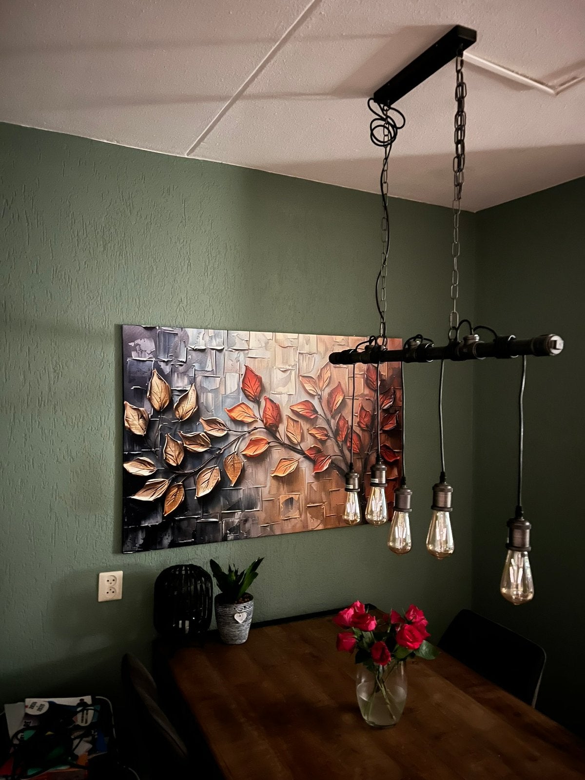 Mooie stoere industriële lamp te koop, Ophalen of Verzenden, Zo goed als nieuw