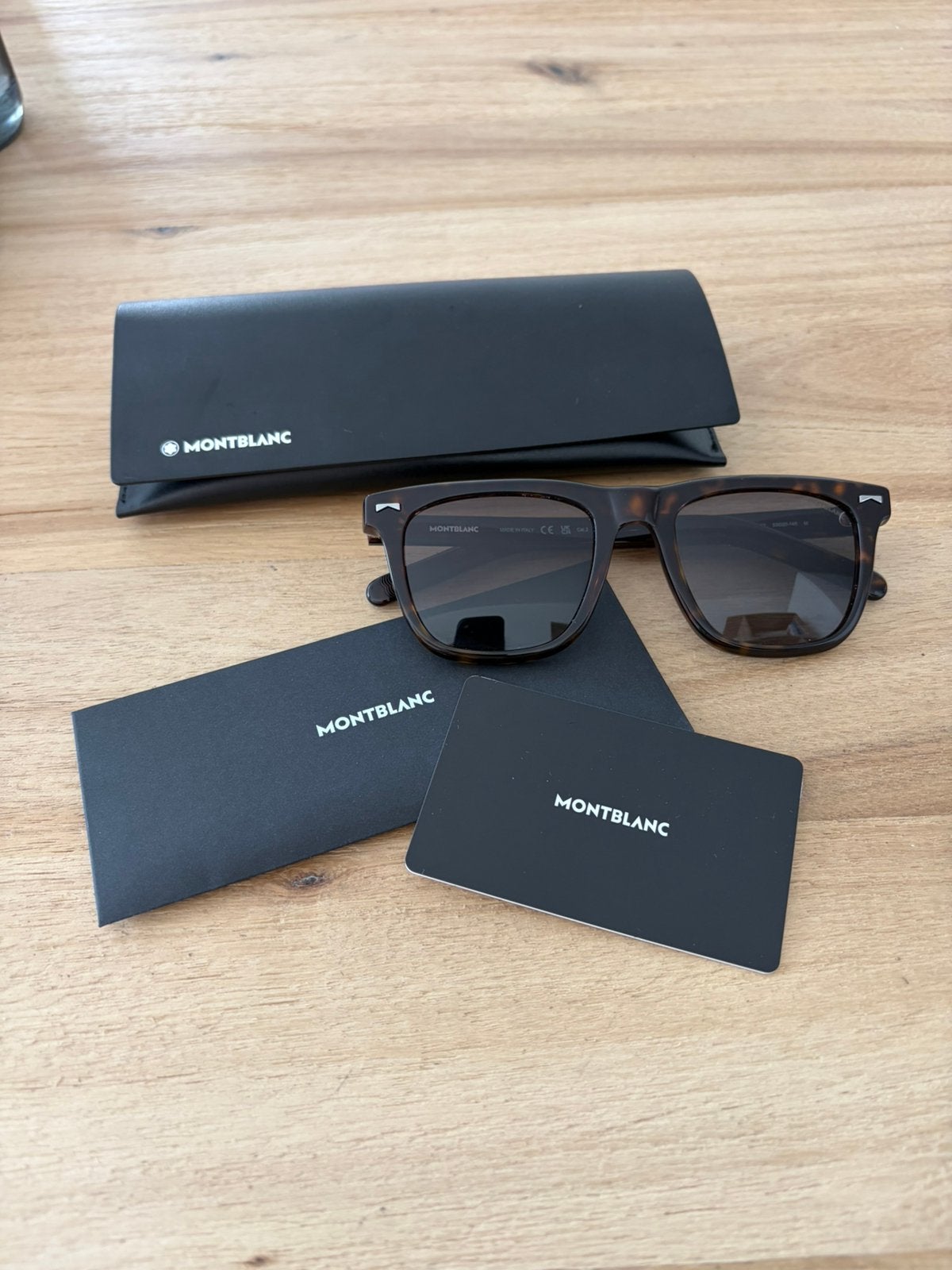 Nieuw Montblanc MB 0226S Zonnebril, Overige merken, Zonnebril, Bruin, Nieuw