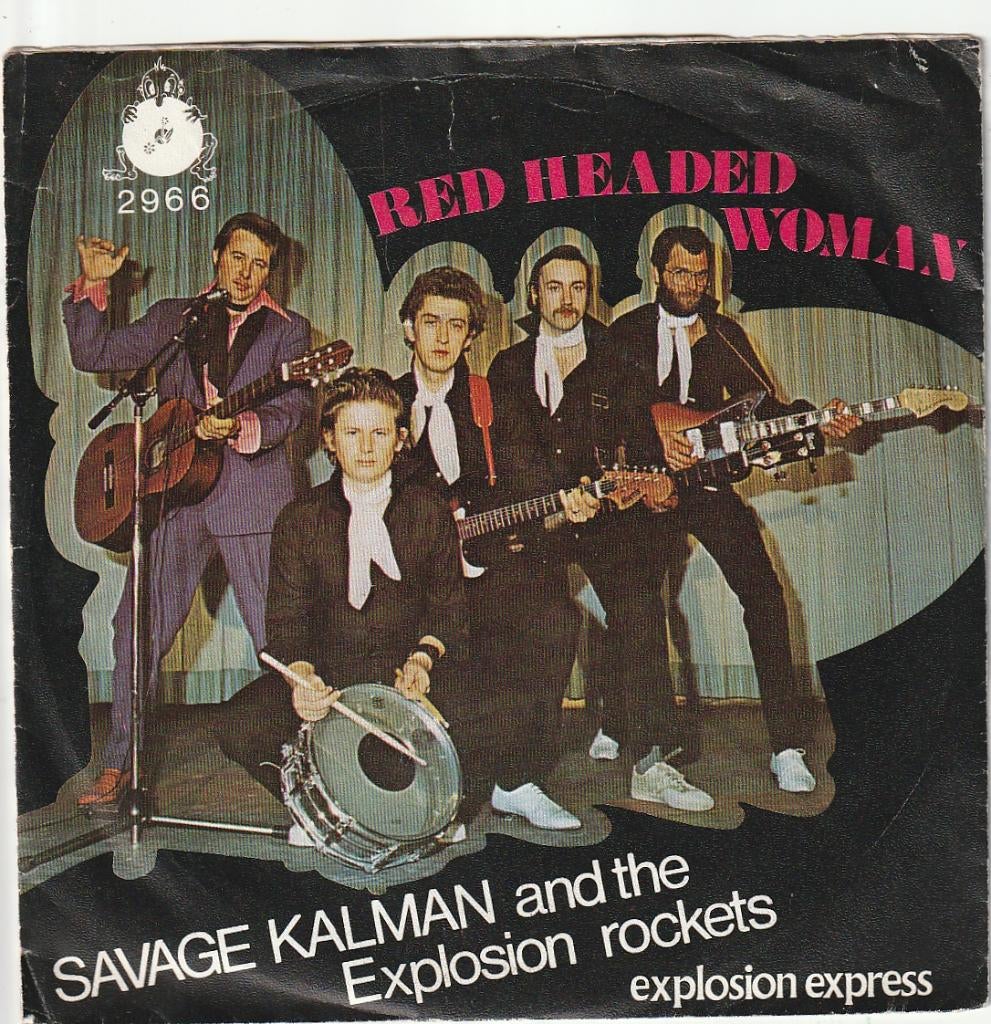 Savage Kalman + Explosion - Red headed woman - v a € 6,00, Ophalen, Gebruikt, 7 inch, Nederlandstalig