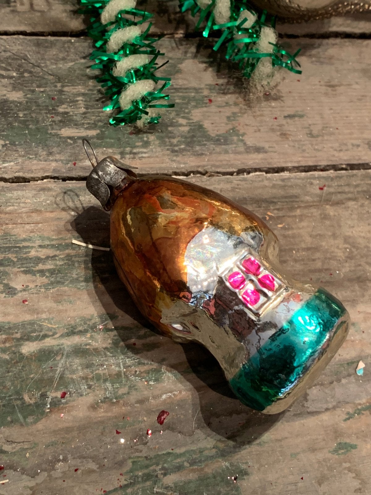 #kerst kerstbal paddenstoel huisje, Diversen, Kerst, T, Ophalen of Verzenden, Zo goed als nieuw, N