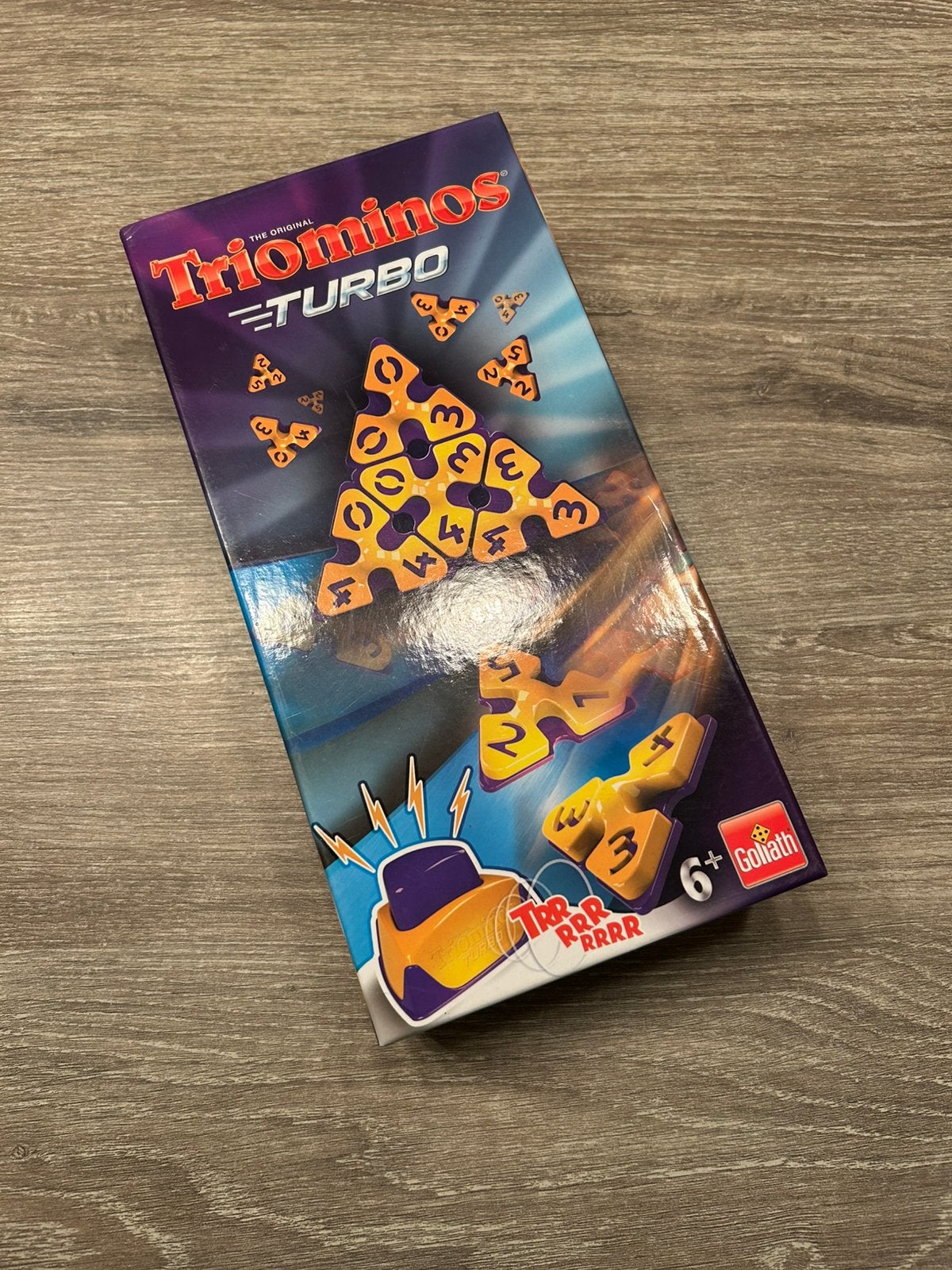 Triominos turbo / goliath / spel of spellen, Ophalen of Verzenden, Zo goed als nieuw