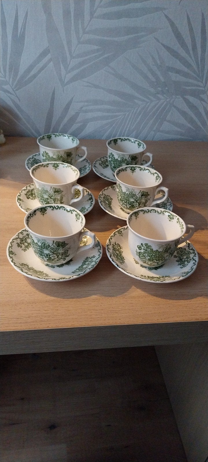 Mason's Patent Ironstone Fruit Basket kop en schotel set, Antiek en Kunst, Ophalen of Verzenden