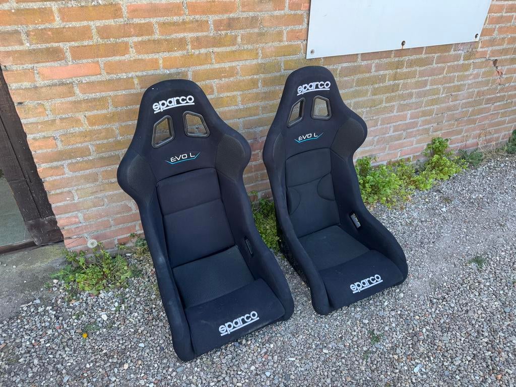 Sparco evo l kuipstoelen race rally circuit fia keuring, Auto diversen, Ophalen, Zo goed als nieuw
