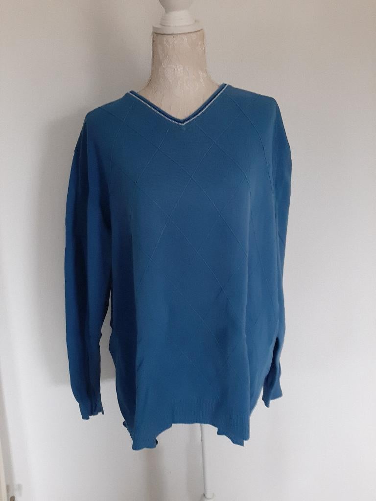 Herentrui Angelo Litrico maat 2XL, Kleding | Heren, Grote Maten, Ophalen, Gedragen, Blauw, Trui of Vest
