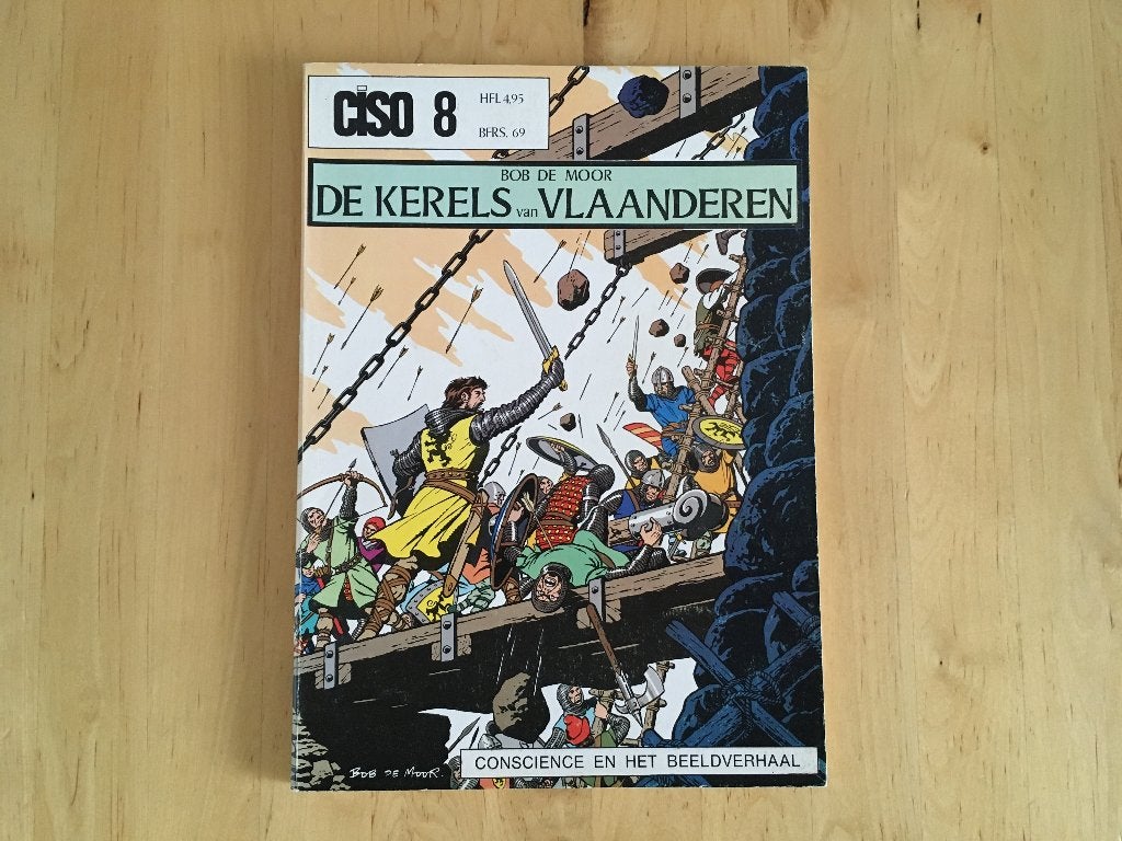 Ciso 8: De Kerels van Vlaanderen (Bob de Moor) 2e druk, Boeken, Stripboeken, Zo goed als nieuw, Eén stripboek, Ophalen of Verzenden
