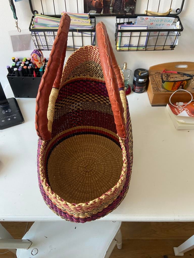 Afrikaanse rieten tas, Ophalen of Verzenden, Nieuw