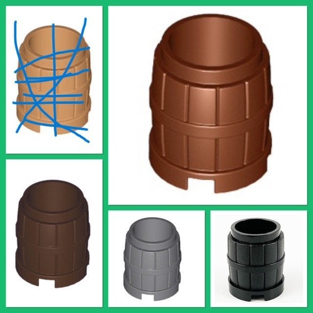 lego tonnetjes, container 2x2x2 in 4 kleuren, Ophalen of Verzenden, Nieuw, Accessoire, Lego