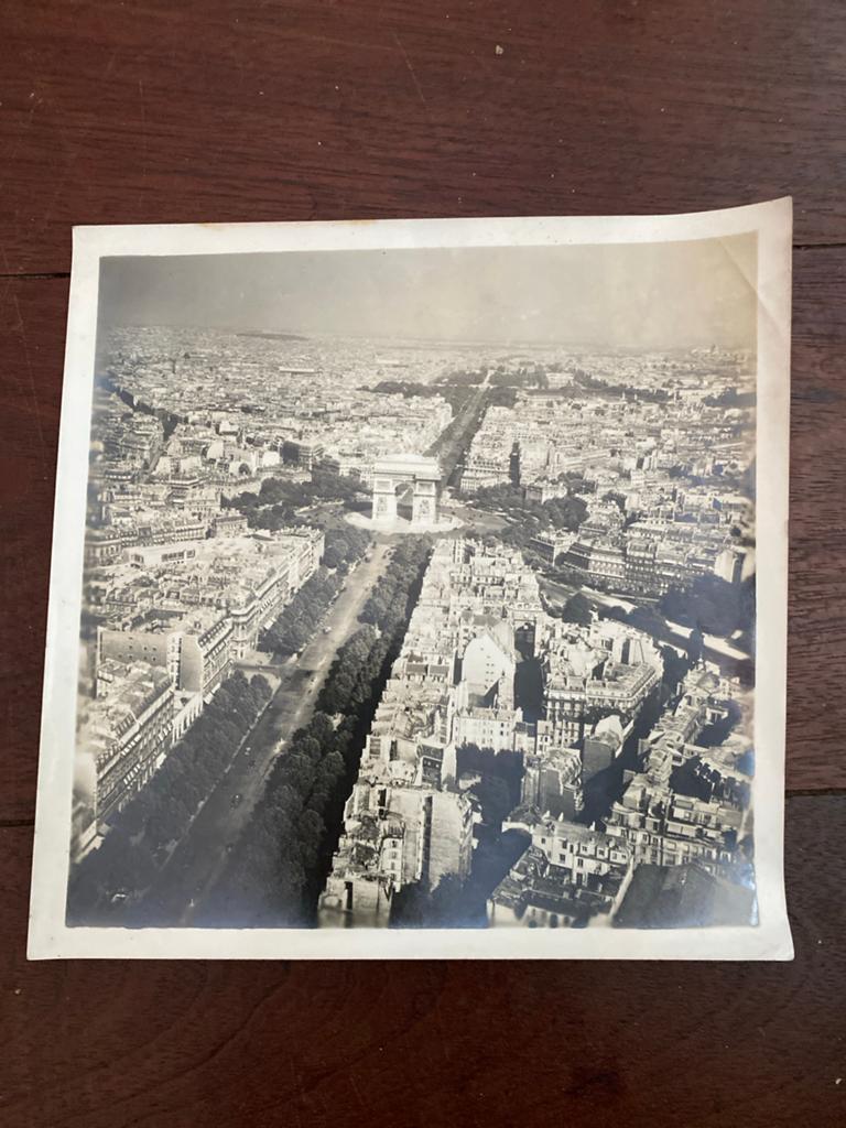 Vintage foto Arc de Triomphe, Parijs (voor 1940), Foto, Ophalen of Verzenden, Zo goed als nieuw, Gebouw
