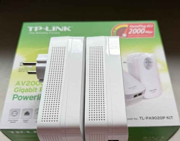 TP-Link AV2000 Powerline Adapter Kit TL-PA9020P,  2x 1 GB, Computers en Software, Ophalen, Zo goed als nieuw, Router