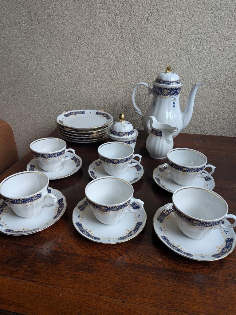 21-delig koffieservies Bavaria Porzellan jaren'60, Antiek en Kunst, Antiek | Servies compleet, Ophalen