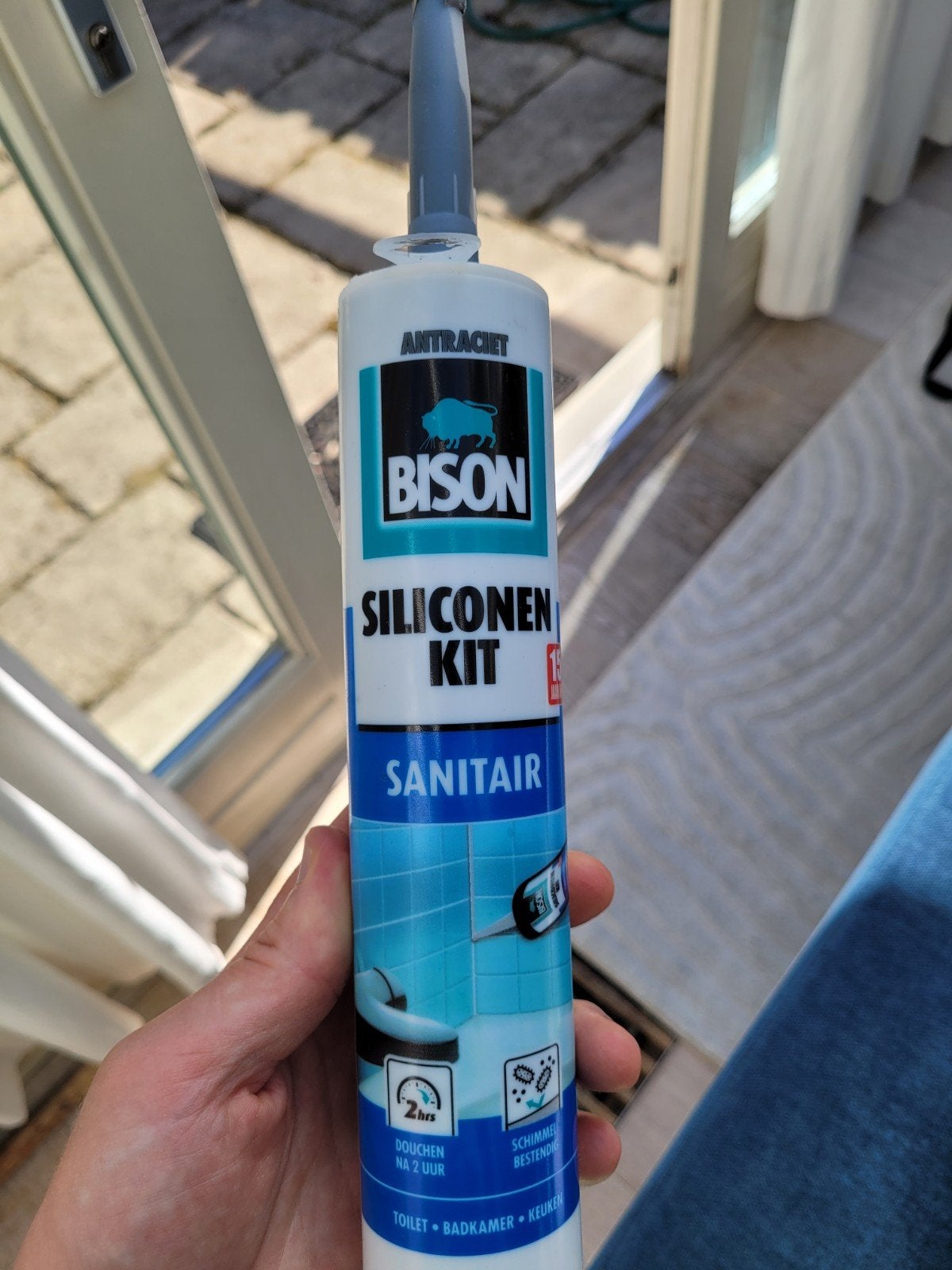 Gratis Bison Siliconen Kit Sanitair Antraciet/donker grijs, Minder dan 4 cm, Overige materialen, Ophalen of Verzenden, Zo goed als nieuw