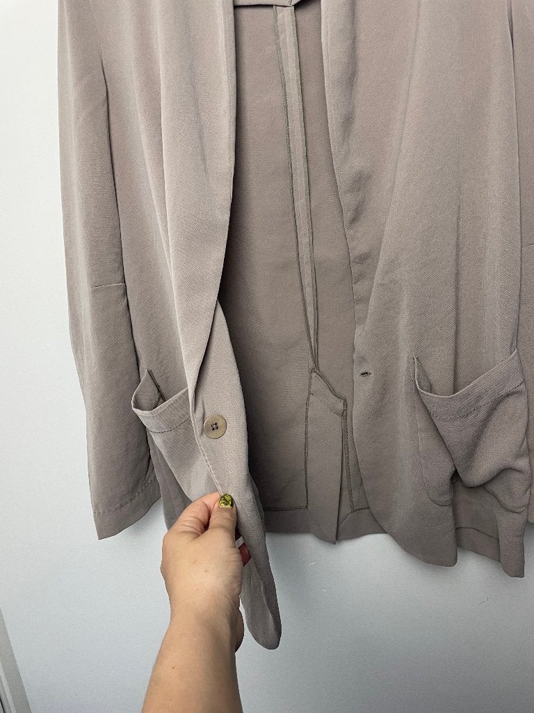 Humanoid blazer taupe beige maat S losvallend recht, Maat 38/40 (M), Customercare@humanoid.nl, HUMANOID Collective B.V., Humanoid