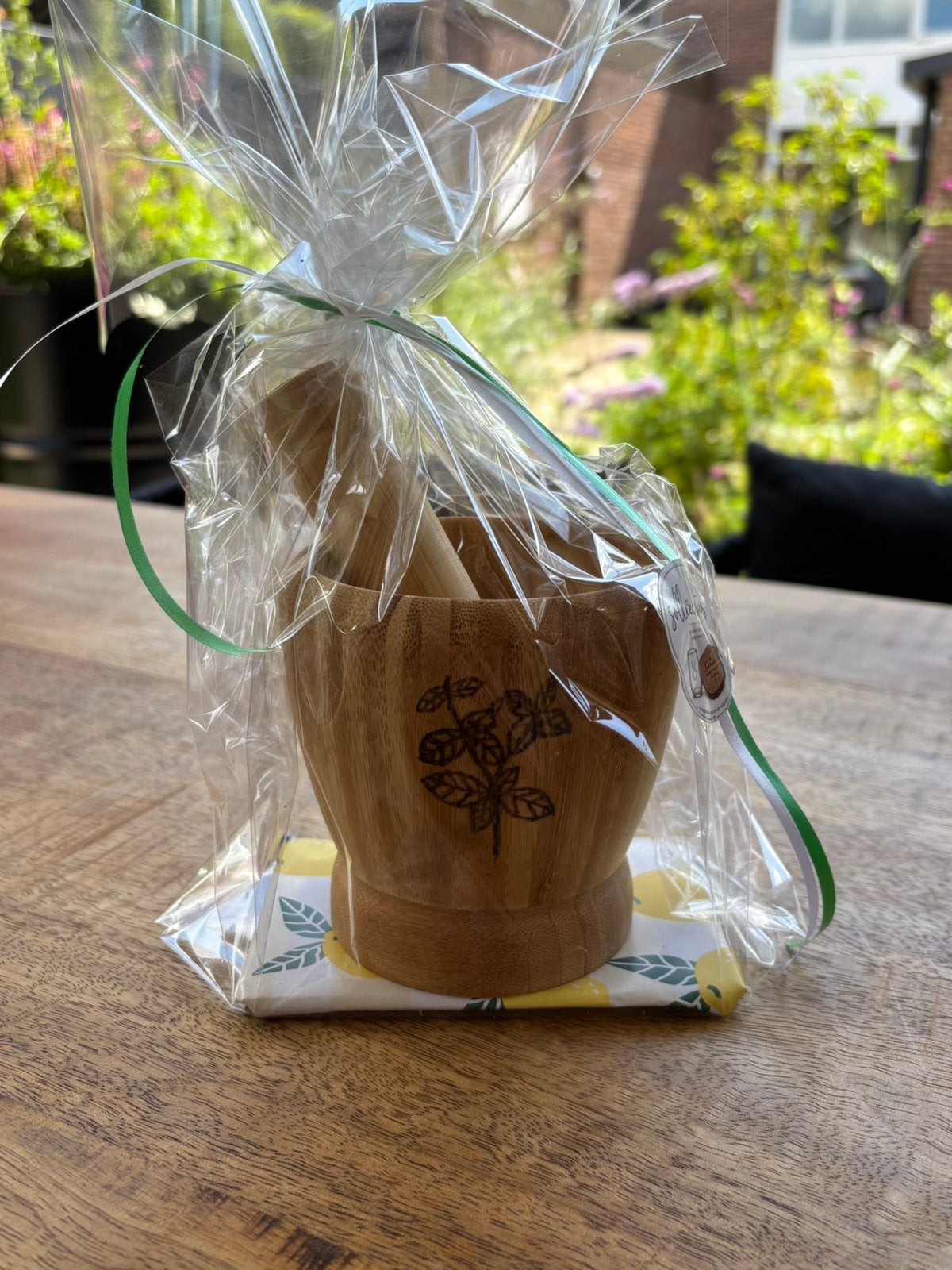 Vijzel&stamper met takje! Leuk voor bv. de juf, Overige typen, Ophalen of Verzenden, Nieuw