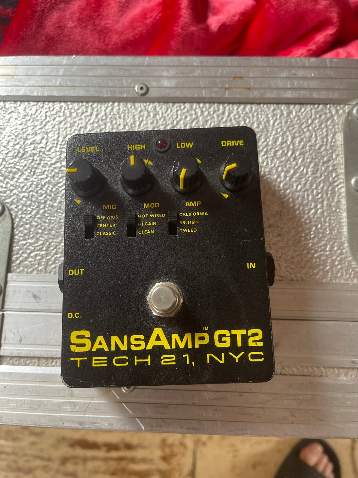 SansAmp GT2 gitaarpedaal - Tech 21, NYC, Muziek en Instrumenten, Ophalen of Verzenden, Gebruikt, Distortion, Overdrive of Fuzz