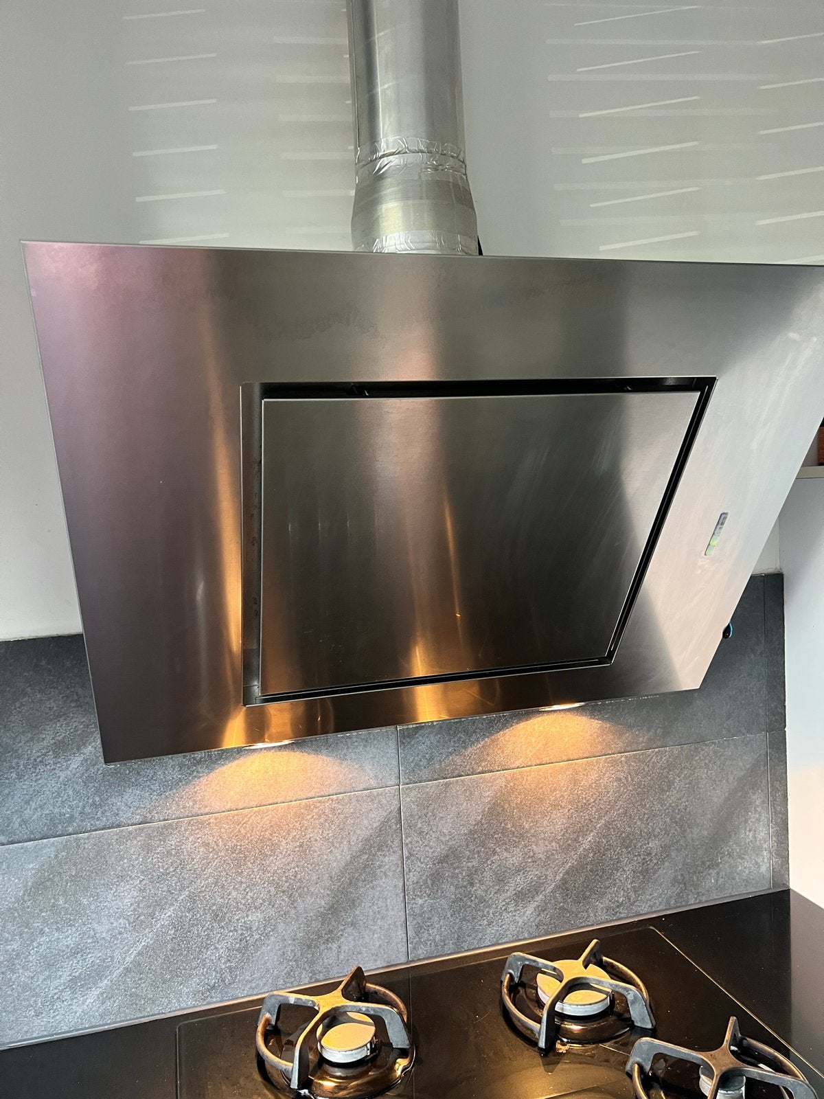 Whirlpool AKR 808 IX Afzuigkap - RVS, Witgoed en Apparatuur, Afzuigkappen, Gebruikt, Wandschouwkap, Ophalen of Verzenden, Vrijstaand