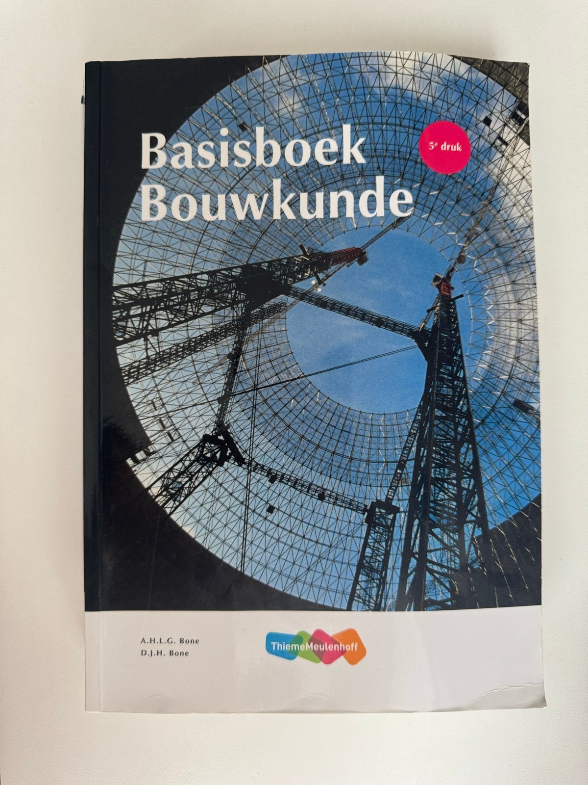 Basisboek Bouwkunde 5e druk - A.H.L.G. Bone, Boeken, Ophalen of Verzenden, Zo goed als nieuw, Bouwkunde