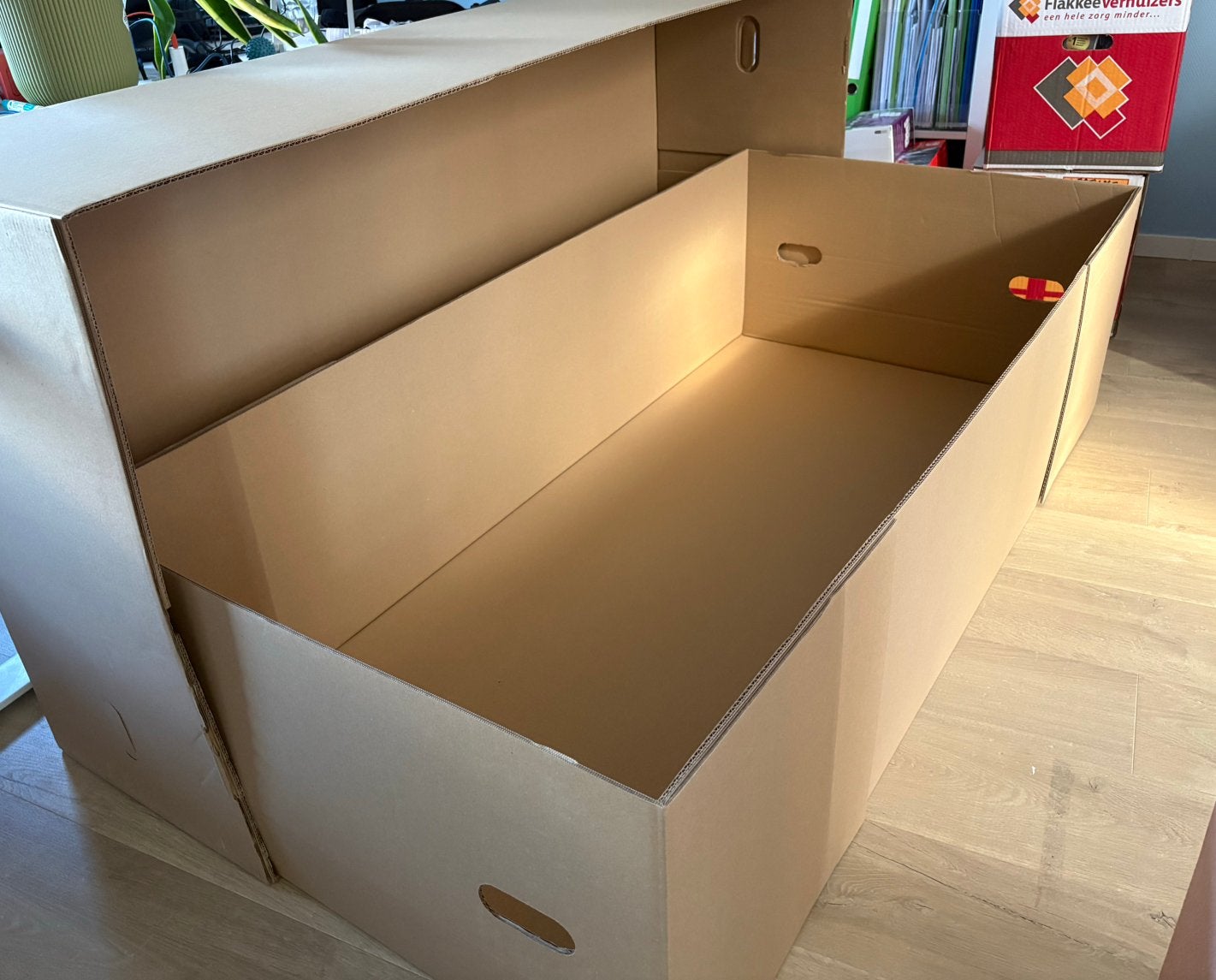 Gratis 2 Grote stevige kartonnen dozen, Ophalen, 60 cm of meer, 75 tot 100 cm, 50 cm of meer
