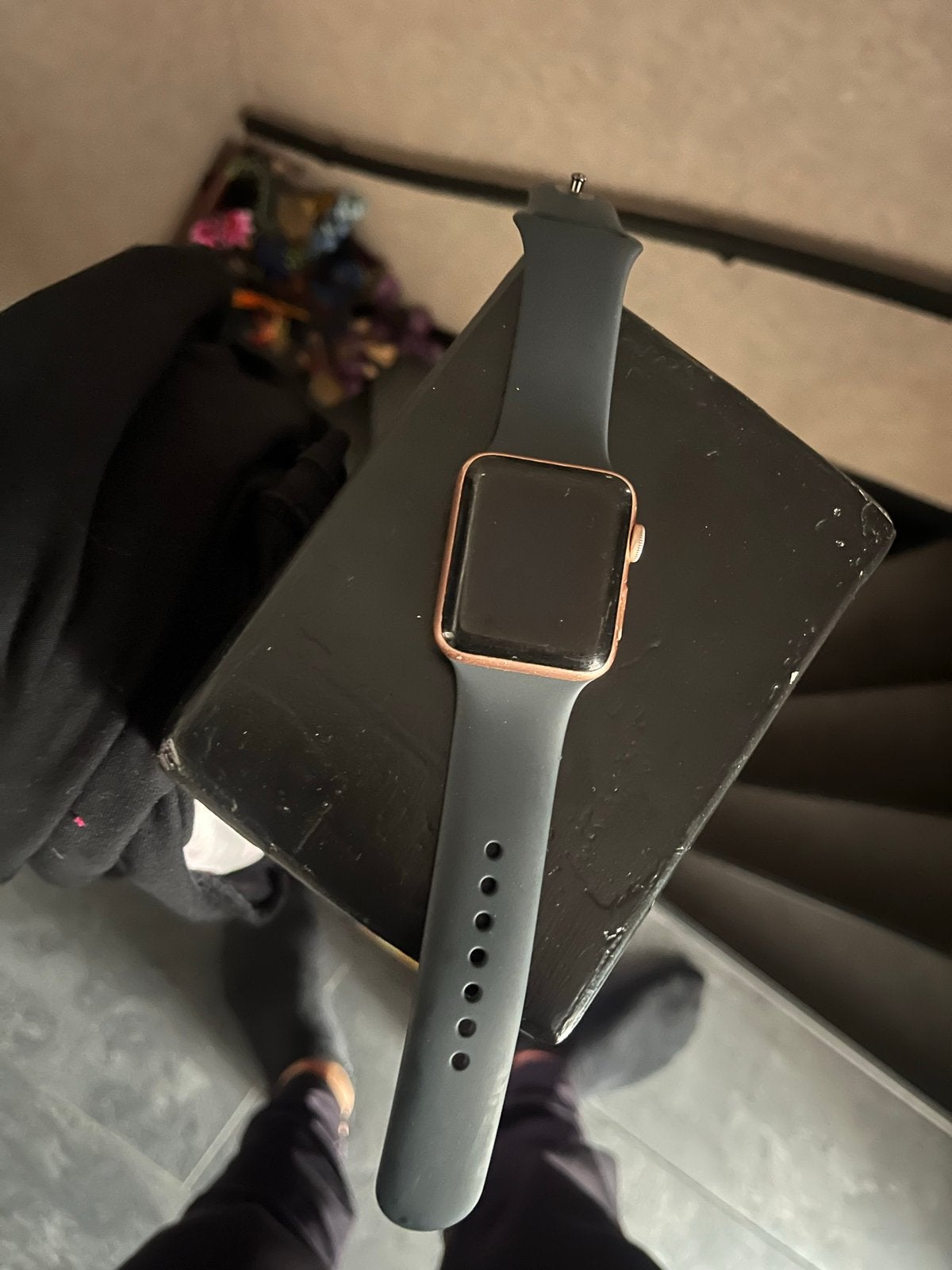 Apple Watch Series 3 (Rose Goud) - Zonder oplader, Gebruikt, Hartslag, IOS, Ophalen of Verzenden