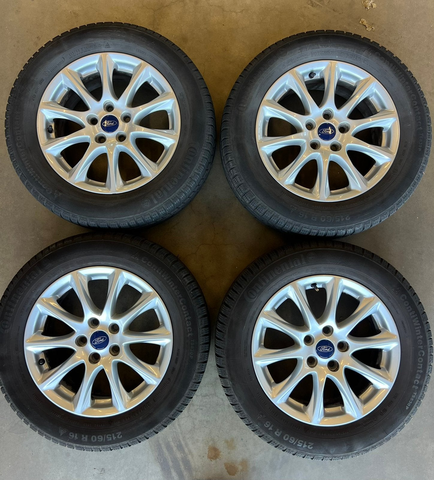 Ford Mondeo set winterbanden, Ophalen, 215 mm, 16 inch, Banden en Velgen