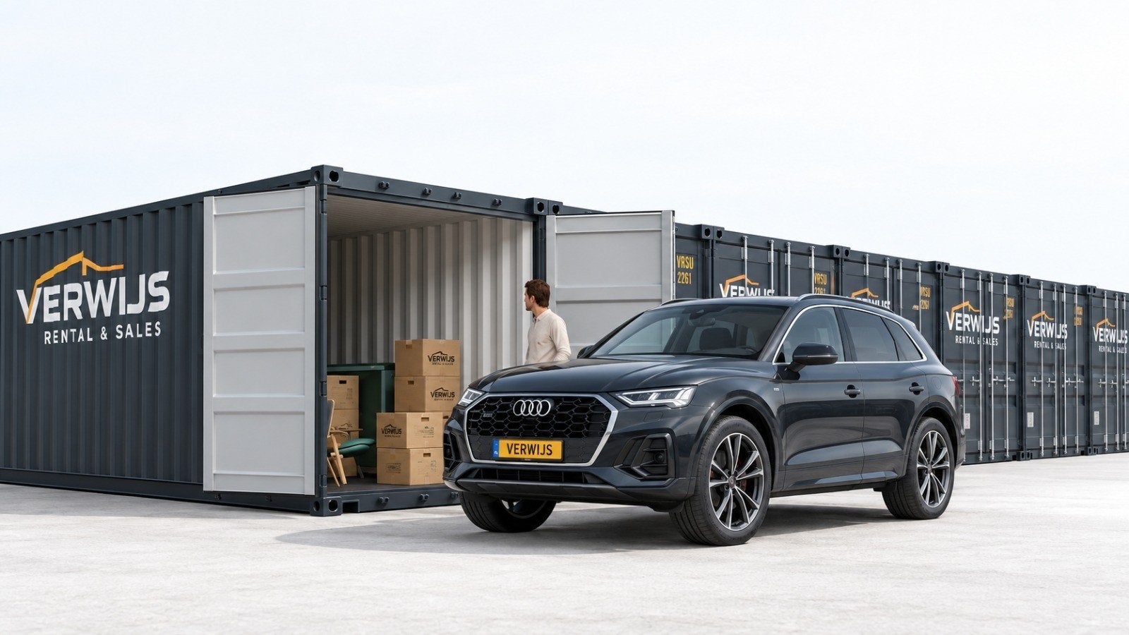 Storage box / miniopslag / garagebox te huur in Oosterland!, Ophalen, Zo goed als nieuw