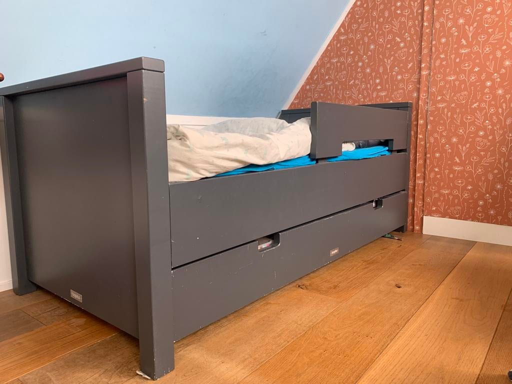 Bopita kinderbed met lade, Kinderen en Baby's, Kinderkamer | Bedden, Ophalen, 70 tot 85 cm, Zo goed als nieuw, Lattenbodem
