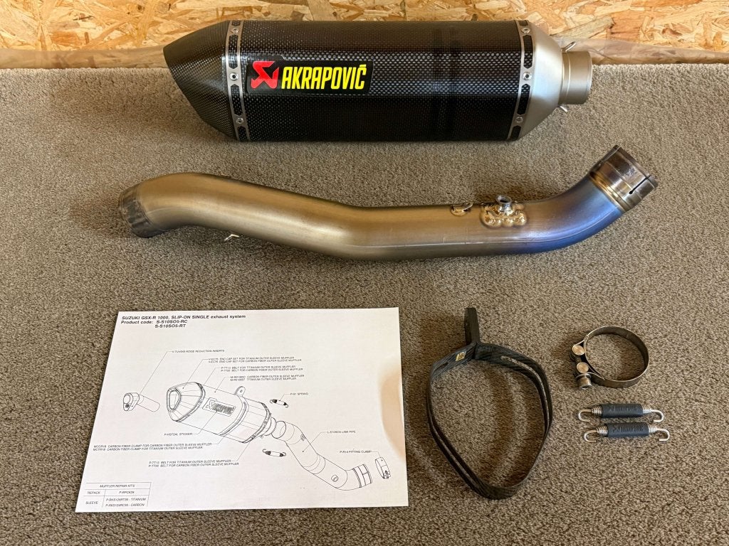 Akrapovic uitlaat demper GSX-R1000 GSXR1000 09-11 K9 L0 L1, Motoren, Gebruikt, Verzenden, Media@akrapovic.com, Malo Hudo 8a, Ivančna Gorica, 1295, SI