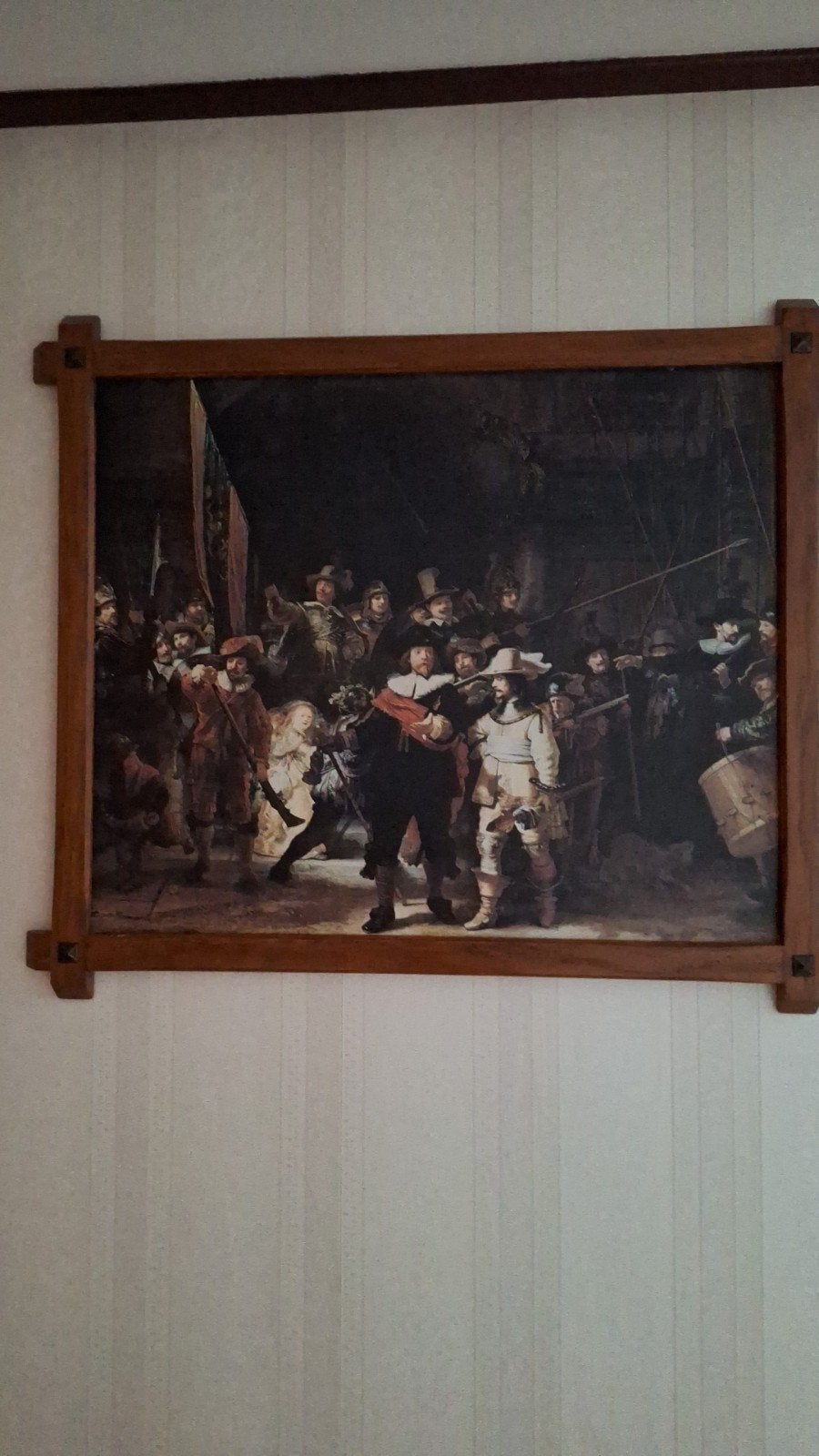 Schilderij nachtwacht, Ophalen