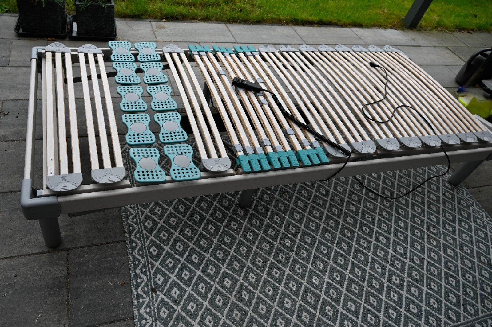 elektrisch verstelbare lattenbodem, Ophalen, Gebruikt, 90 cm, Eenpersoons