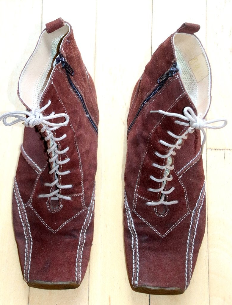 bruine halfhoge Helioform schoenen, Bruin, Ophalen of Verzenden, Zo goed als nieuw, Helioform