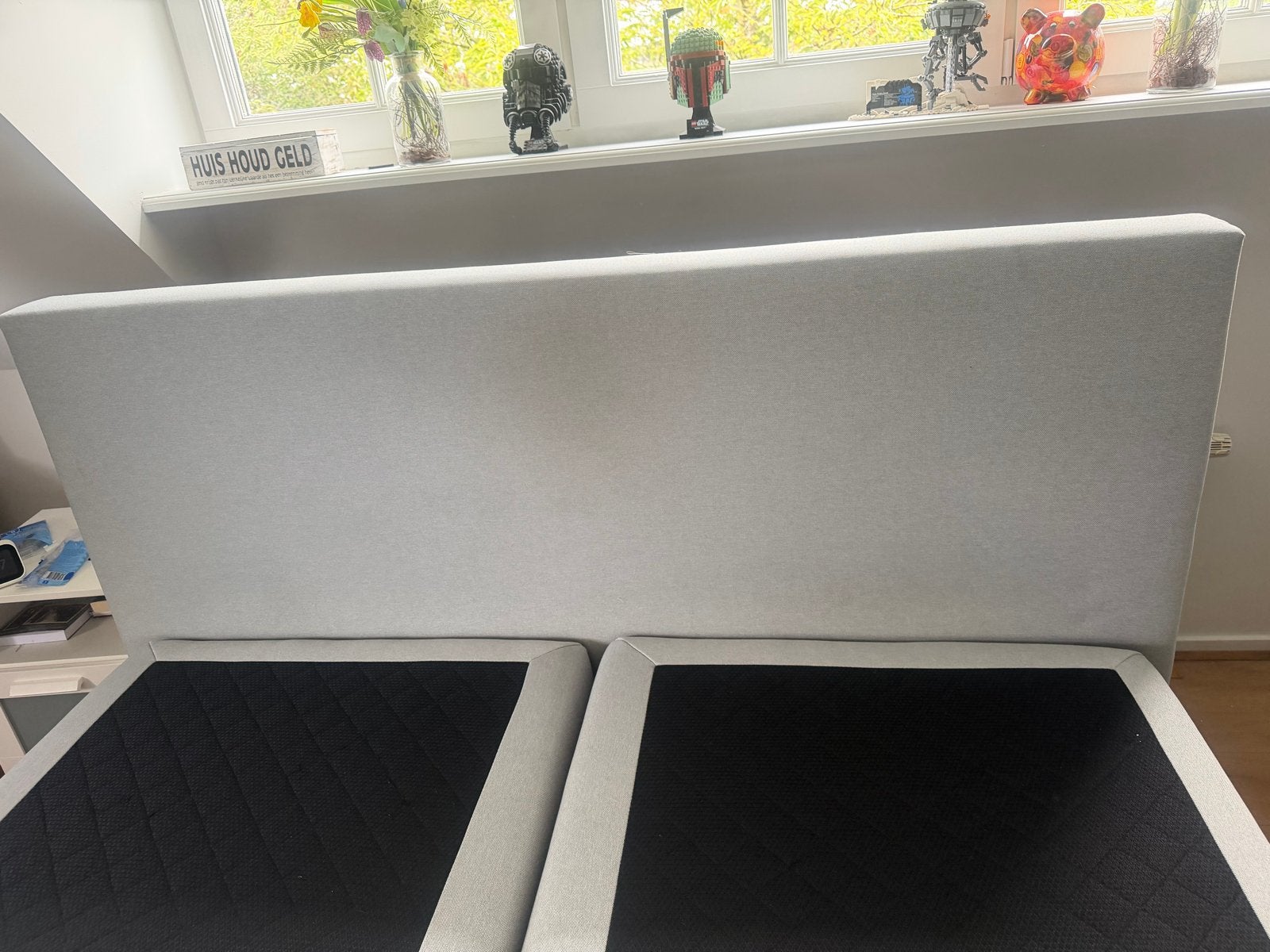 Karlsson boxspring 160x200 - Zo goed als nieuw, Huis en Inrichting, Slaapkamer | Boxsprings, Ophalen, Tweepersoons, Zo goed als nieuw