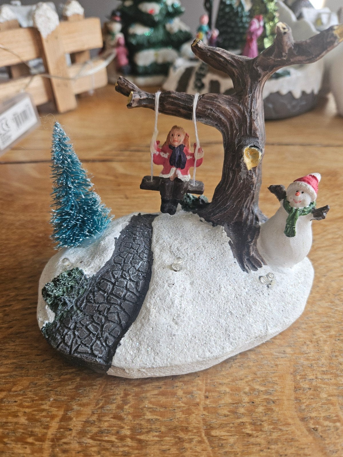 kerst schommel met lampjes, Ophalen of Verzenden