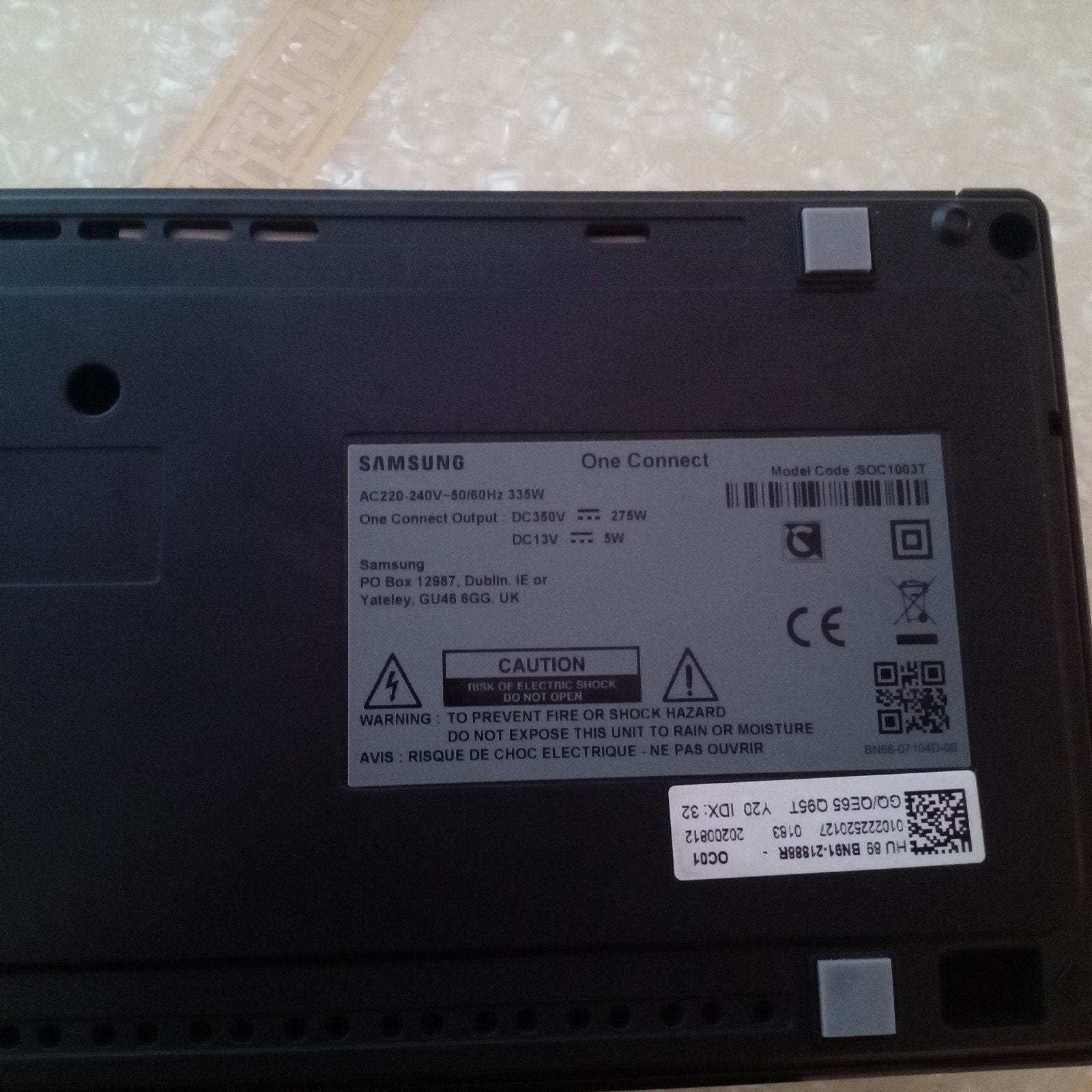 Samsung One Connect Box, Ophalen, Zo goed als nieuw