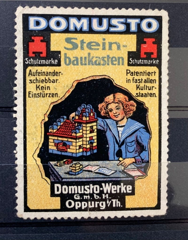 Duitsland sluitzegel bouwdoos steen Domusto, Verzenden, Overige periodes, Gestempeld
