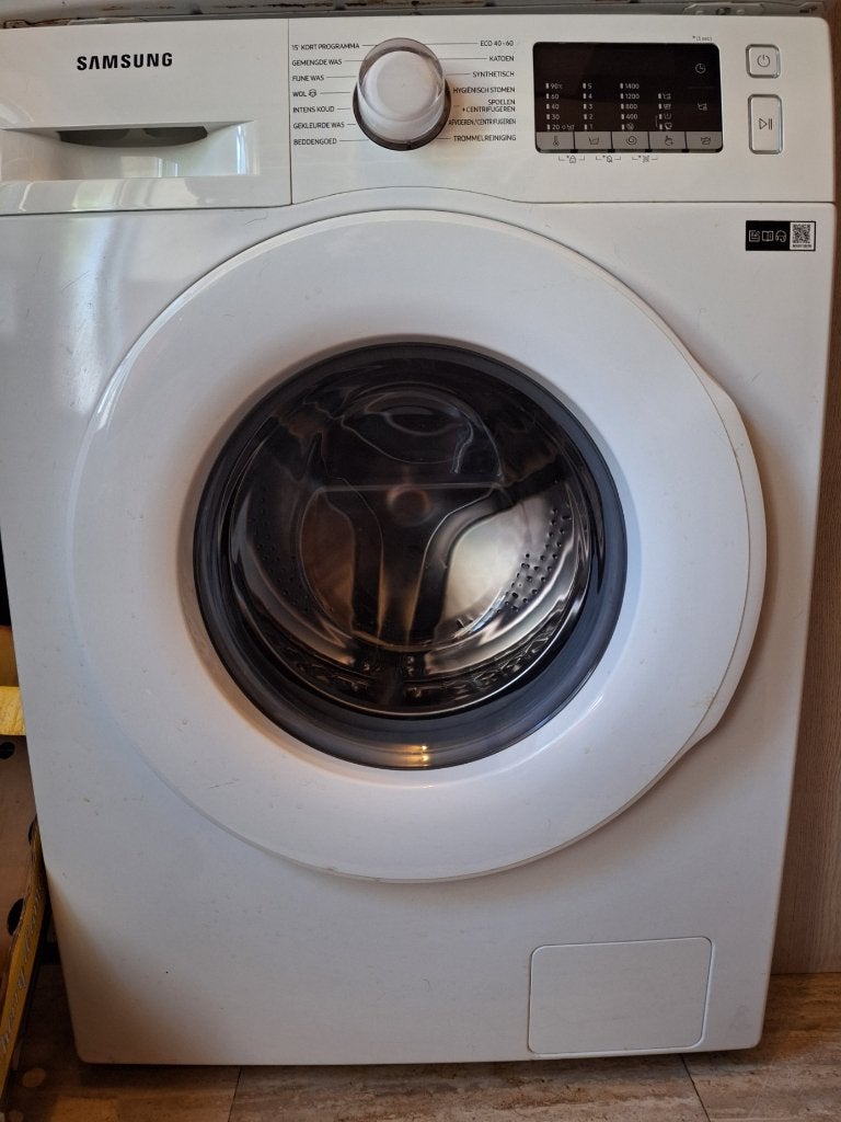 wasmachine samsung 100 euro, Ophalen, Gebruikt, Voorlader, 85 tot 90 cm