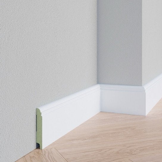 Zweedse plint - MDF wit gegrond - 15x90 ca 25 meter, Ophalen, Nieuw, Mdf, 250 cm of meer