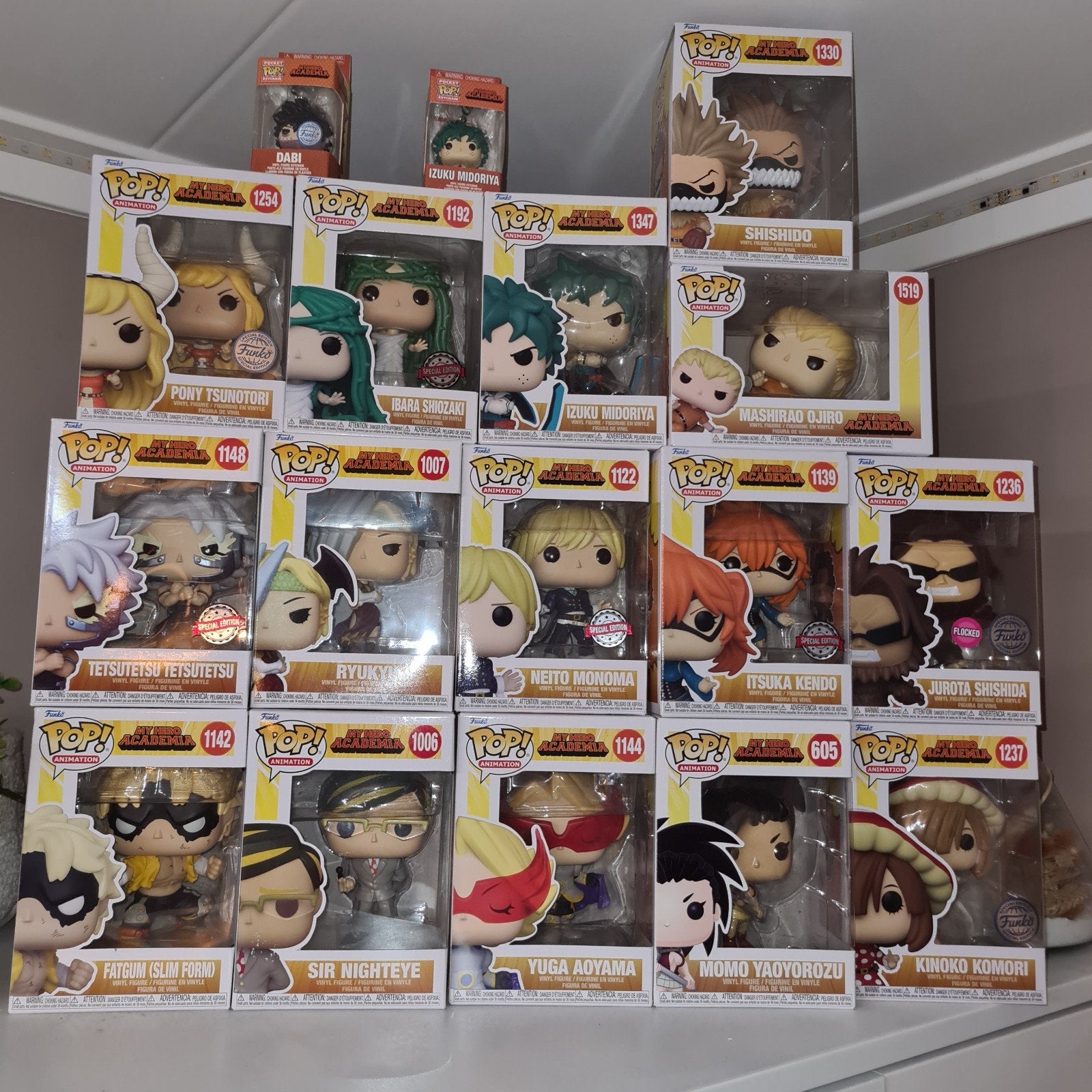 my hero academia verzameling 
15 funko's,
3 posters,2 nog ni, Ophalen