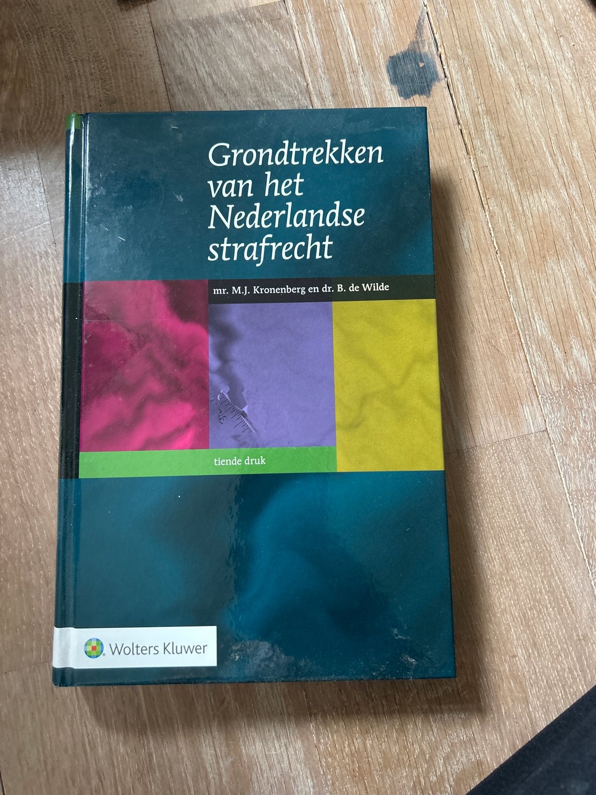 Grondtrekken van het Nederlandse Strafrecht - 10e druk, Boeken, Ophalen of Verzenden, Gamma, Gelezen, WO
