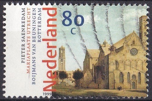 Nederlandse schilderkunst – Saenredam - gebruikt – NVPH 1834, Ophalen of Verzenden, Na 1940, Gestempeld