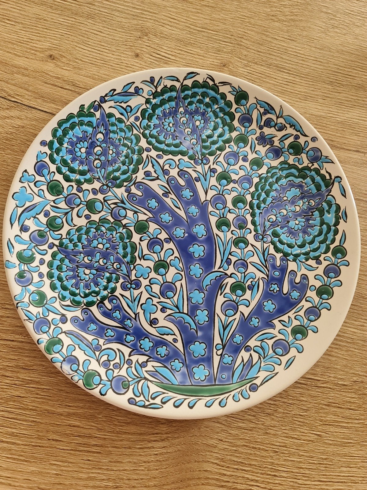 Handgemaakte decoratieve wandplaat van Rhodos, Griekenland, Antiek en Kunst, Ophalen of Verzenden
