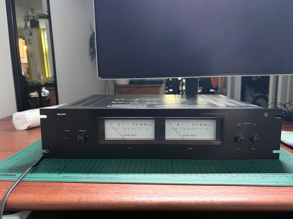 philips 22AH 380 power amp black tulip, Audio, Tv en Foto, Overige merken, Ophalen of Verzenden, Zo goed als nieuw, 60 tot 120 watt