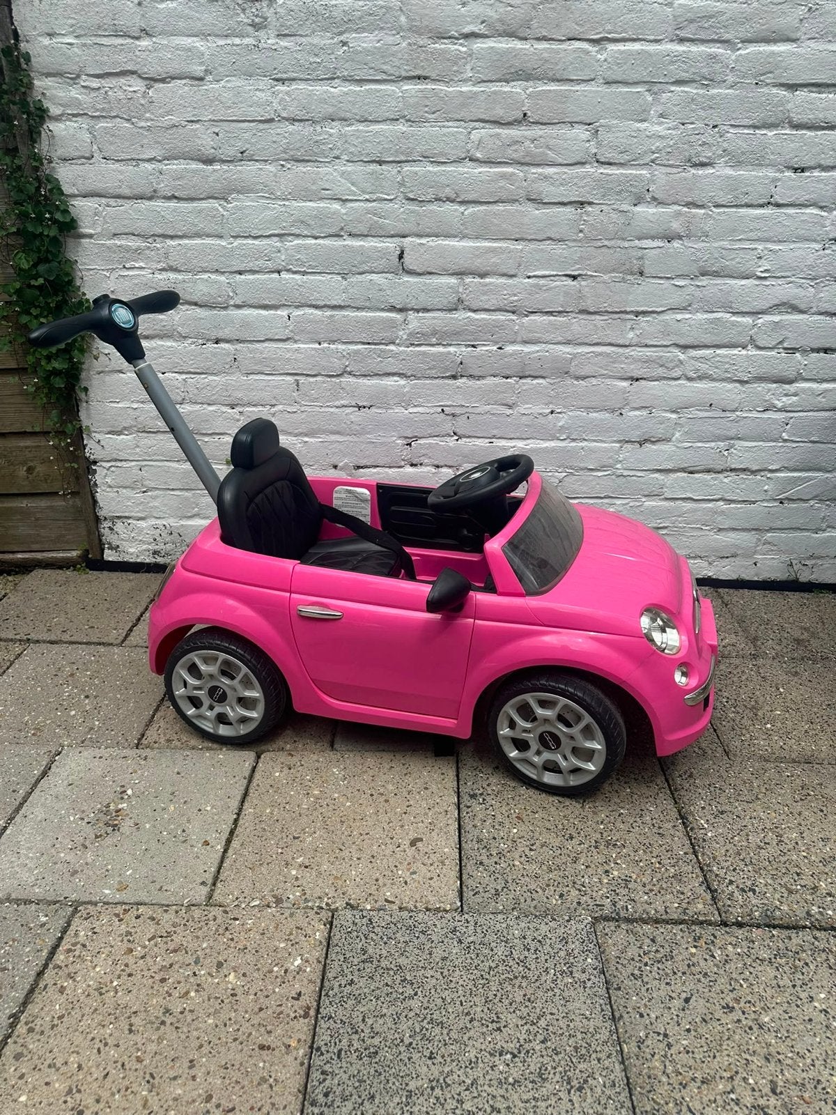 Roze Loopauto voor Kindjes - Fiat 500 Design, Ophalen of Verzenden, Gebruikt, Loopvoertuig