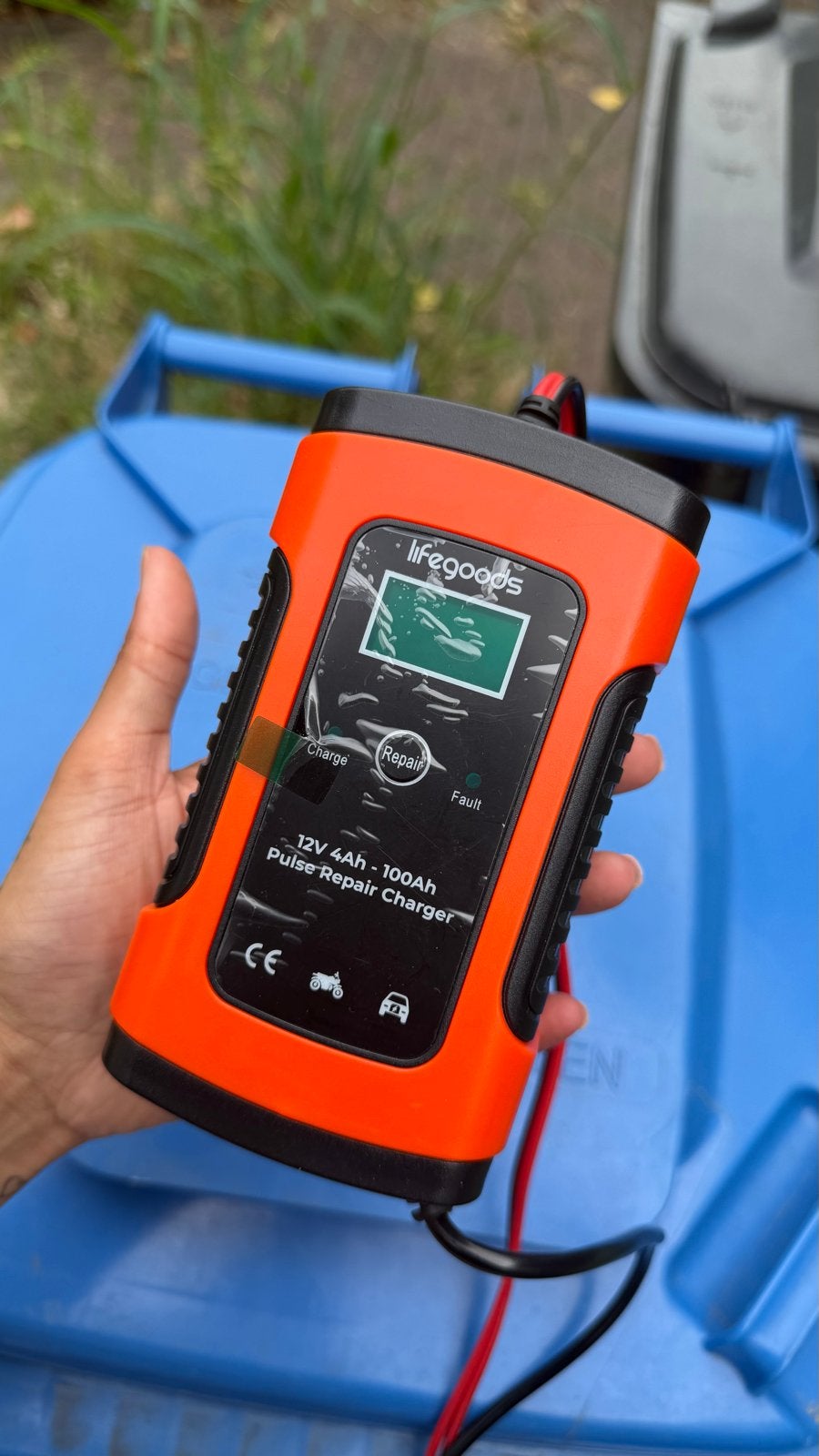 LifeGoods Acculader 12V 4Ah-100Ah Pulse Repair Charger, Auto-onderdelen, Accu's en Toebehoren, Ophalen, Nieuw, Universele onderdelen